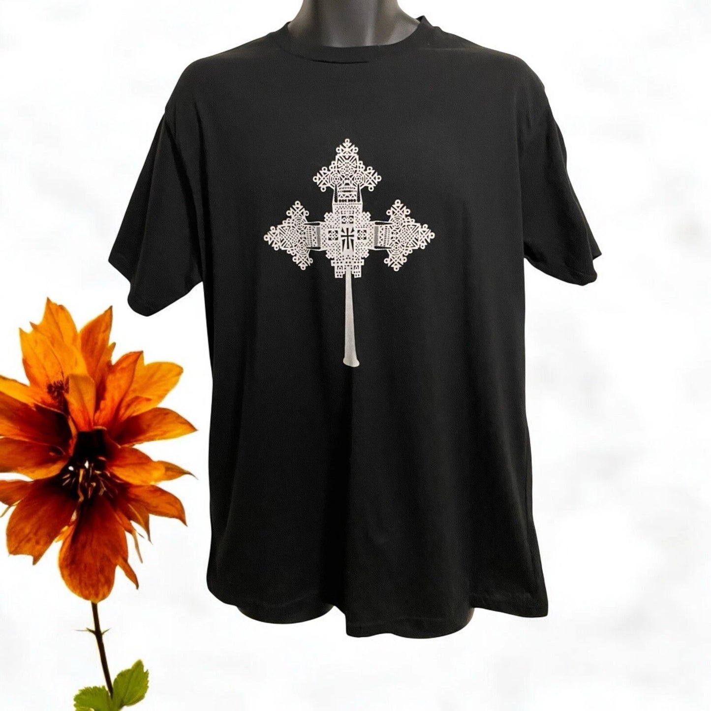 Ethiopian Cross Design T-Shirt