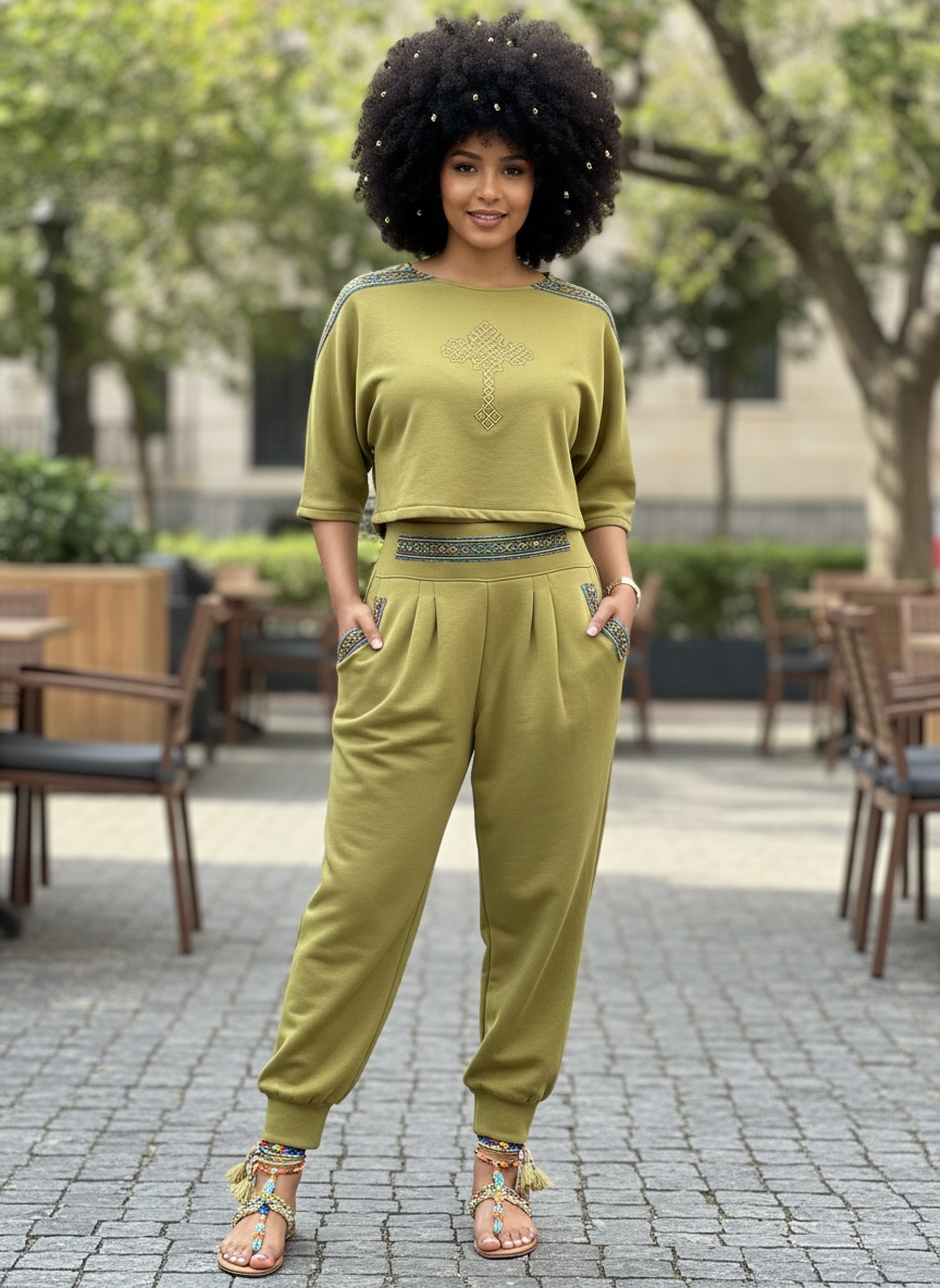 FAITH WOMEN’S MODERN ETHIOPIAN SET