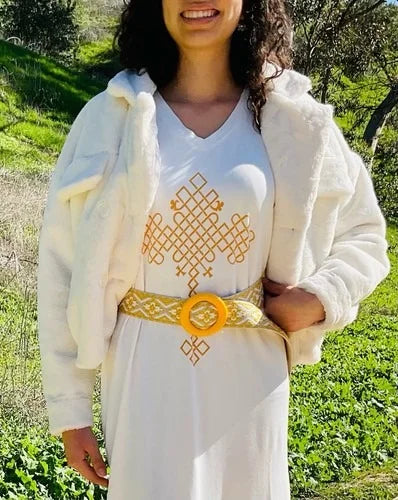 Women's Winter Jacket | Ivory Puffer Coat | Medium Size Insulated Winter Coat