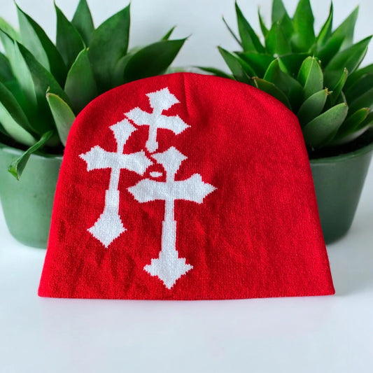 Beanie For Men And Women Cross Design