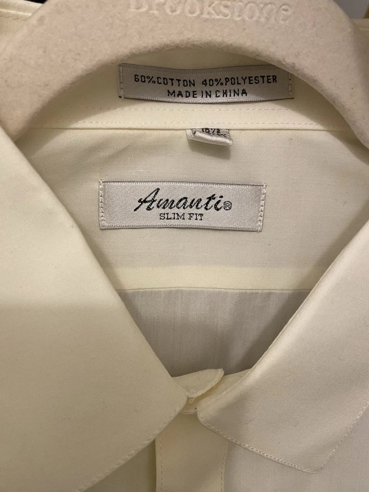 Men’s Dress Shirt with Ethiopian cross Embroidered