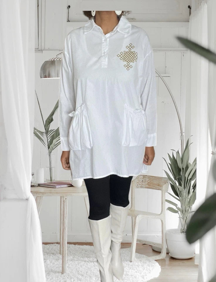 Cotton Top Made In Italy - Women's Lightweight Casual Blouse