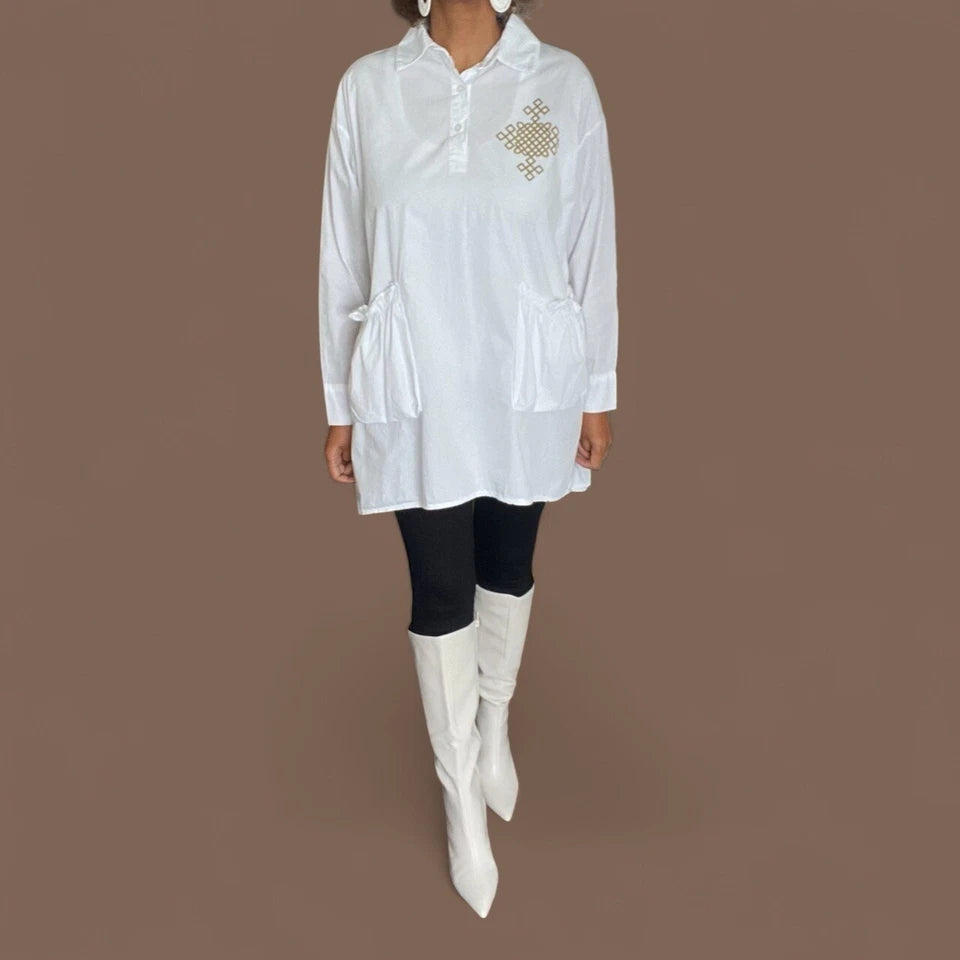 Cotton Top Made In Italy - Women's Lightweight Casual Blouse